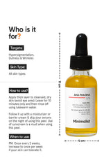 Minimalist AHA PHA BHA 32% Face Peel - 3