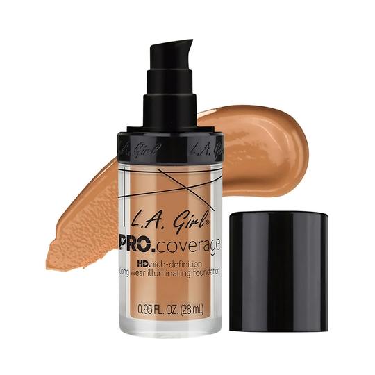 L.A. Girl PRO Coverage HD Foundation (Soft Honey, Beige, Nude Beige, Natural, Porcelain, Fair) - 9