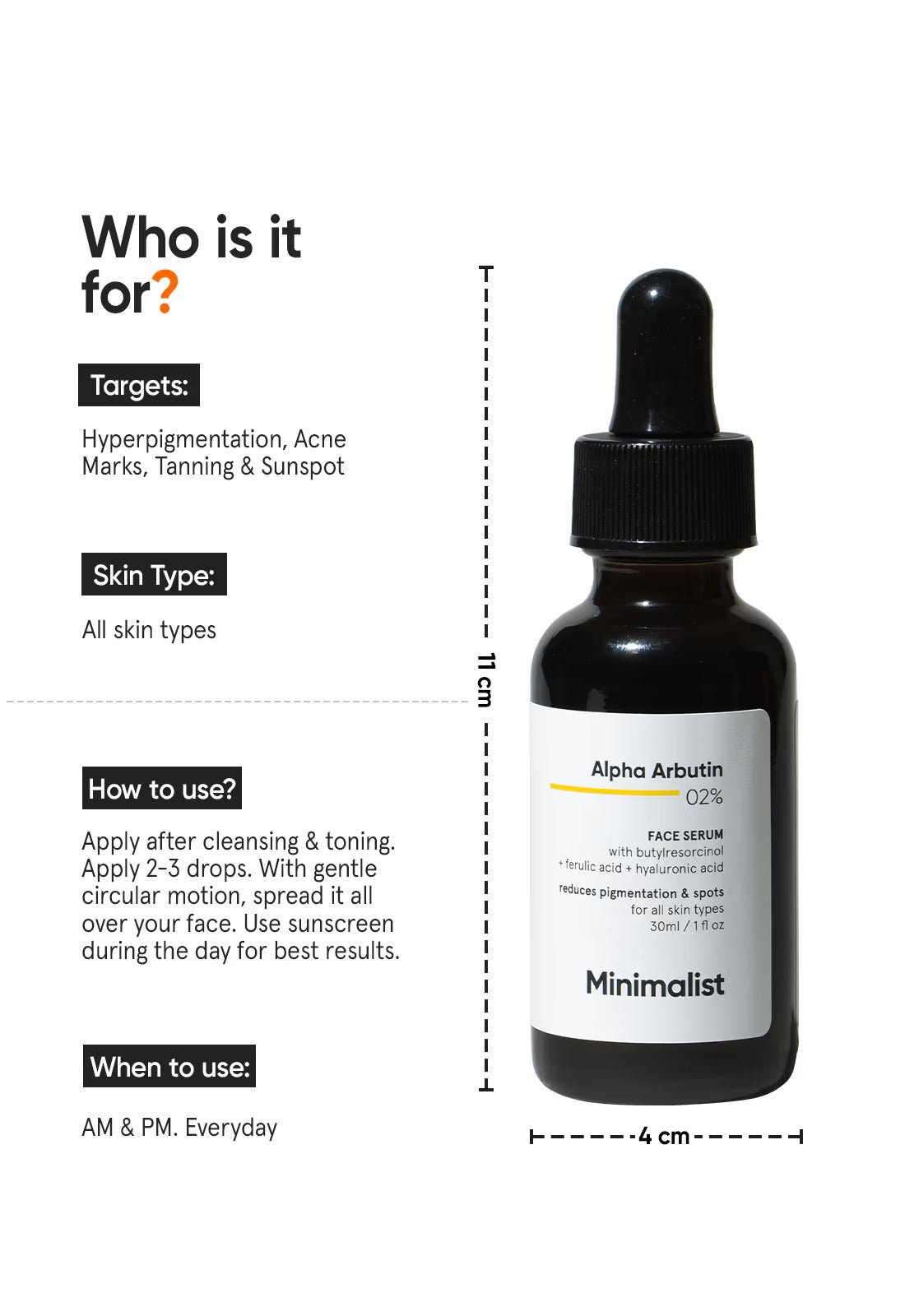 Minimalist Alpha Arbutin 2% Face Serum - 3