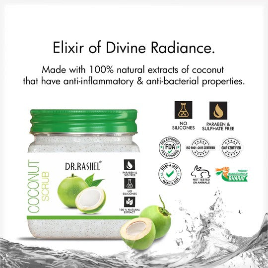 DR.RASHEL Tender Coconut Scrub - 380ml - 4