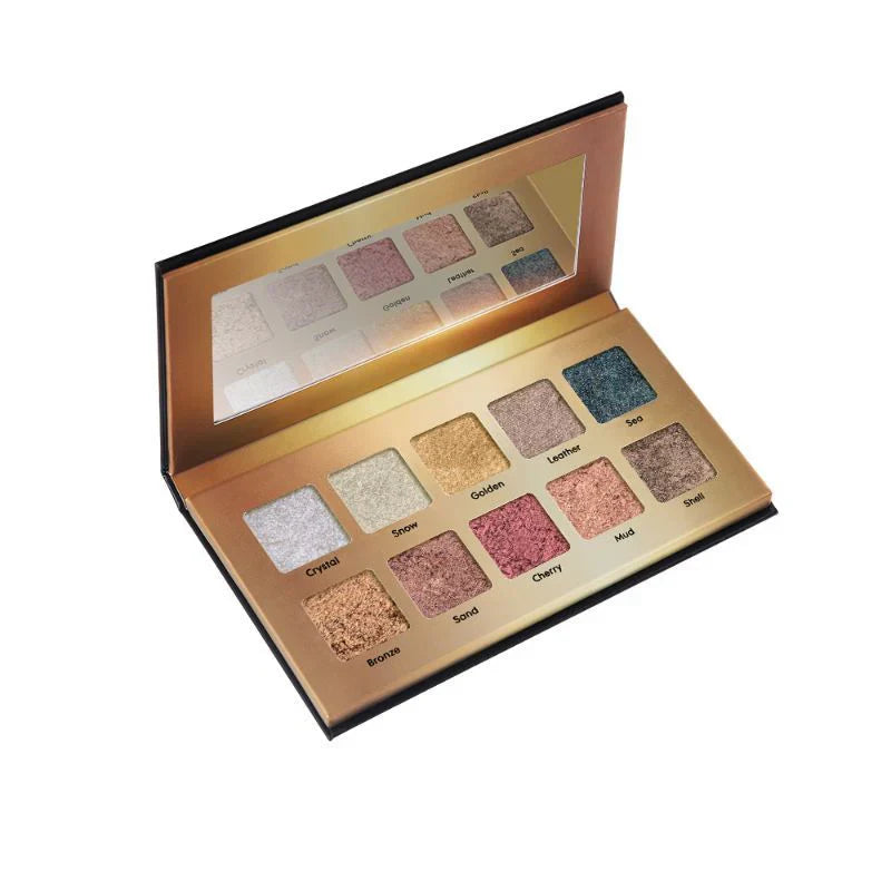Forever52 10 Color Eyeshadow Palette (Gemstones Collection) Gms001 (40gm) - 3