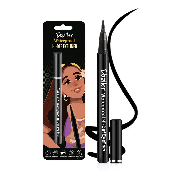 Dazller Waterproof Hi-Def Eyeliner Black - 1