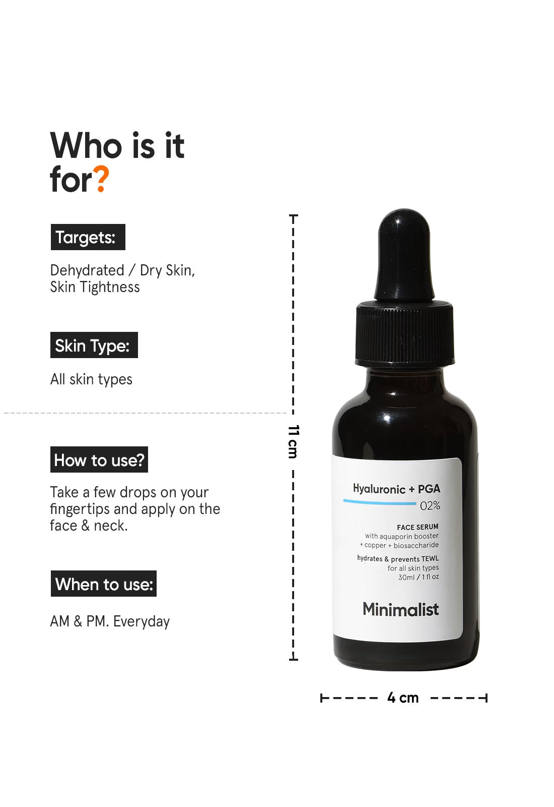 Minimalist Hyaluronic + PGA 2% Face Serum - 3