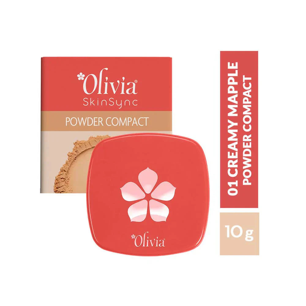 Olivia Skinsync Compact Powder (Creamy Maple, Peach Pie, Caramel Lush) - 2