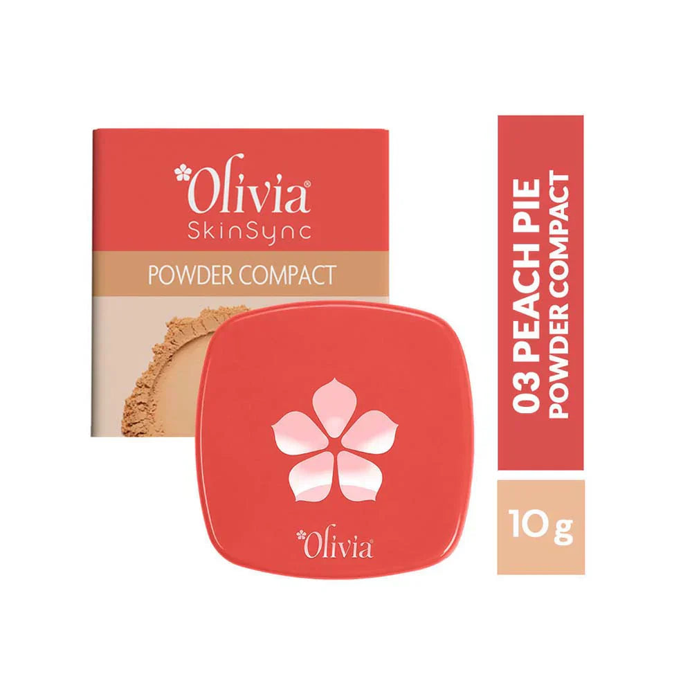 Olivia Skinsync Compact Powder (Creamy Maple, Peach Pie, Caramel Lush) - 3
