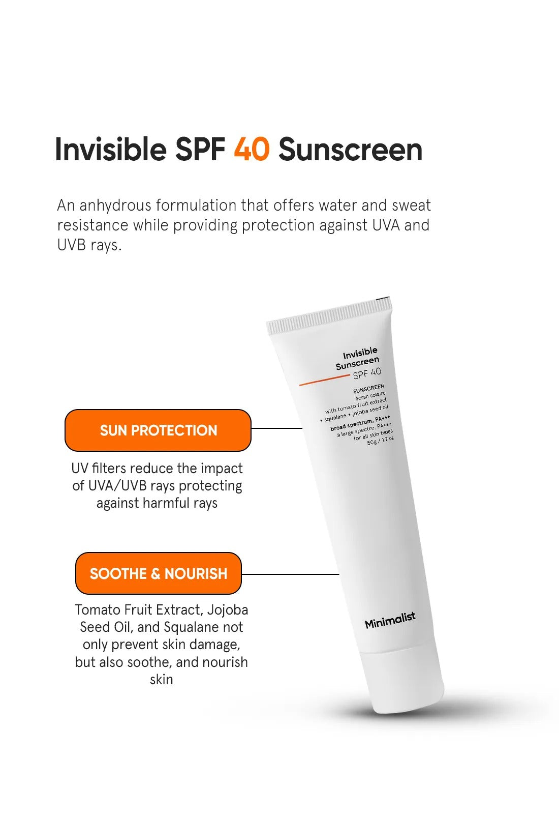 Minimalist Invisible SPF 40 Sunscreen - 2