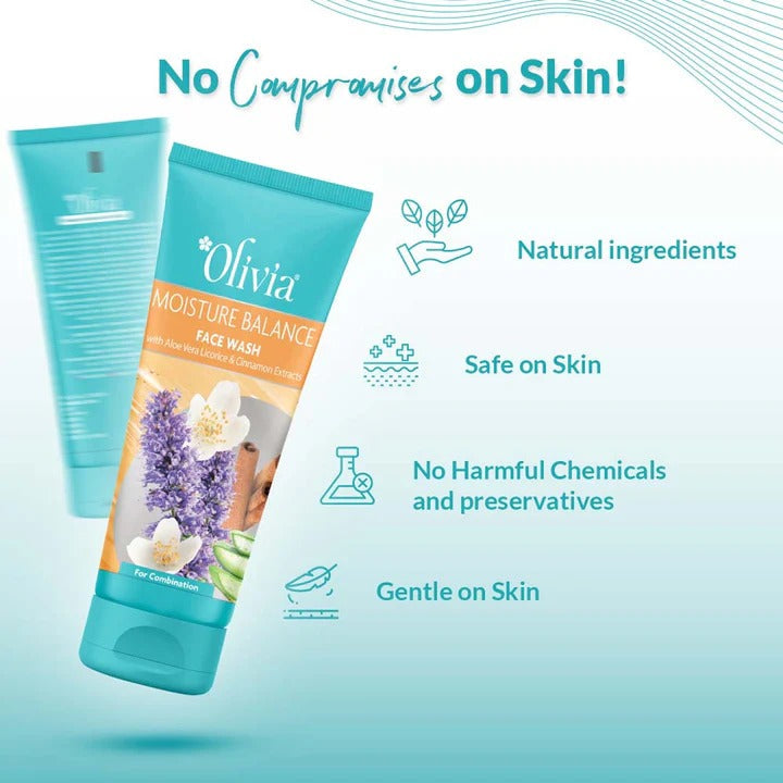 Moisture Balance Face Wash | Aloe Vera, Licorice & Cinnamon Extracts - 6