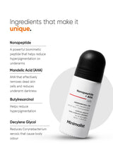 Minimalist Nonapeptide + AHA 6% Underarm Roll-On - 4