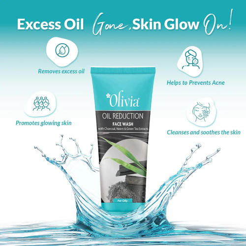 Olivia Oil Reduction Face Wash with Charcoal Neem and Green Tea Extracts - 5