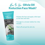 Olivia Oil Reduction Face Wash with Charcoal Neem and Green Tea Extracts - 6