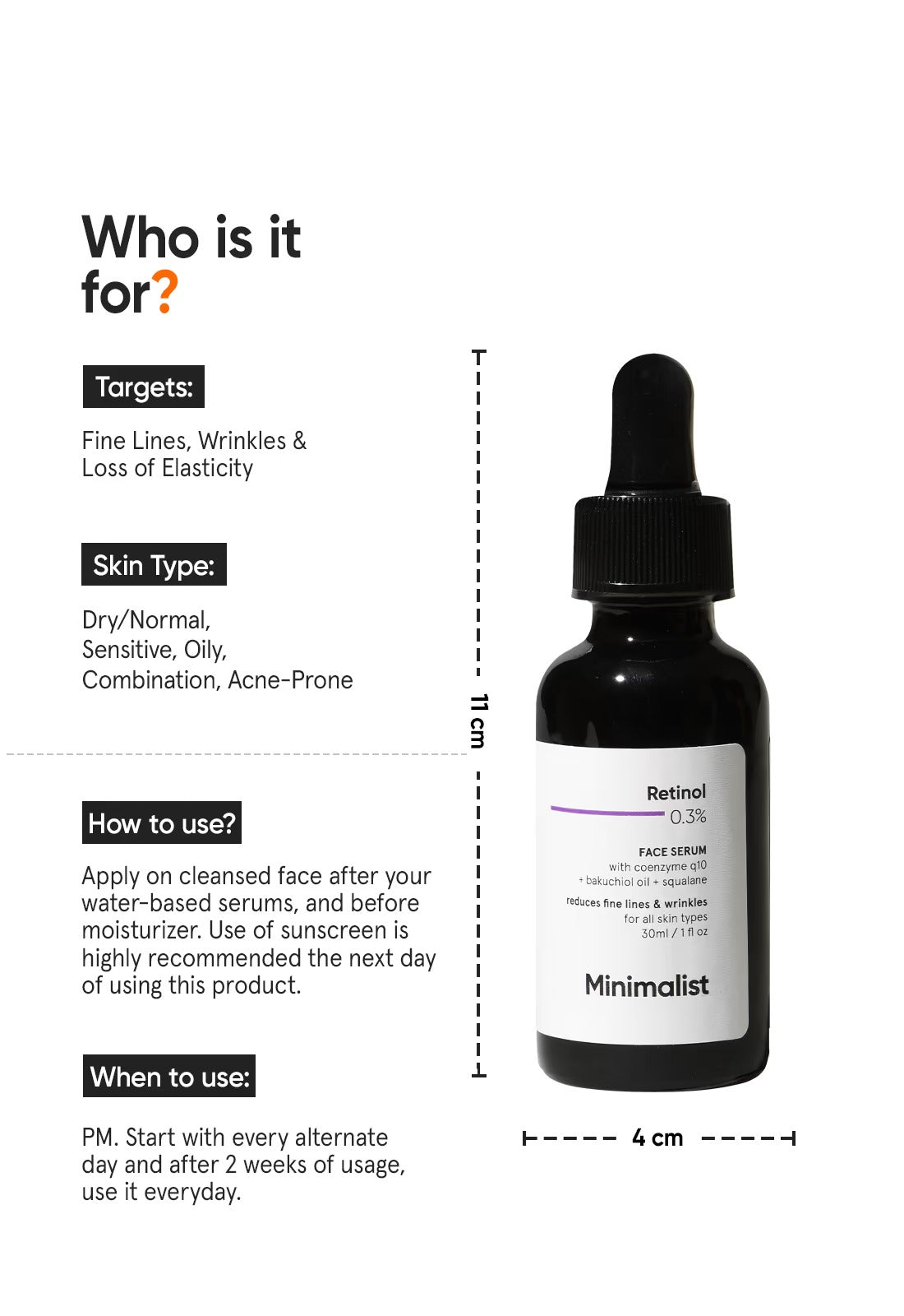 Minimalist Retinol 0.3% Face Serum - 3