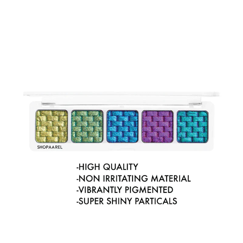 Shopaarel Sparkle 5 Color Eyeshadow Palette - Iconic - 4