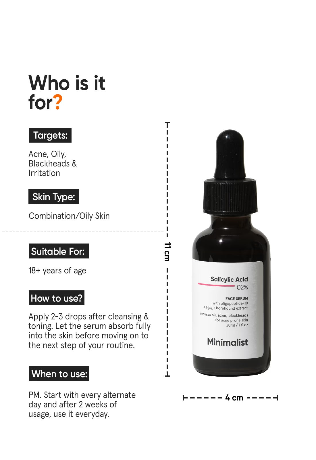 Minimalist Salicylic Acid 2% Face Serum - 3