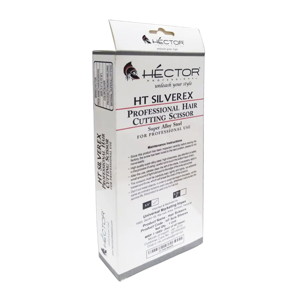 Hector Hair Cutting Scissor HT-Silverex, 5.5" | Professional Salon-Grade Scissors - 6