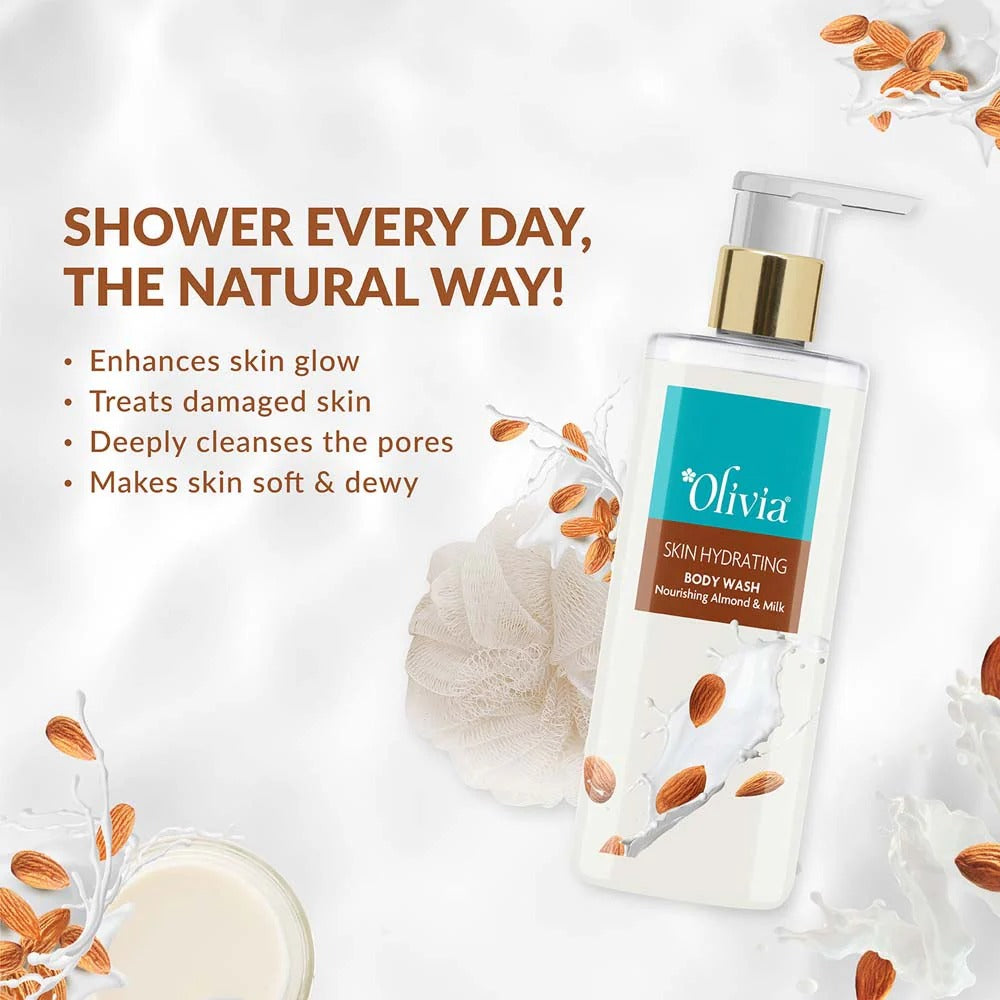 Olivia Skin Hydrating Body Wash with Nourishing Almond and Milk - 3