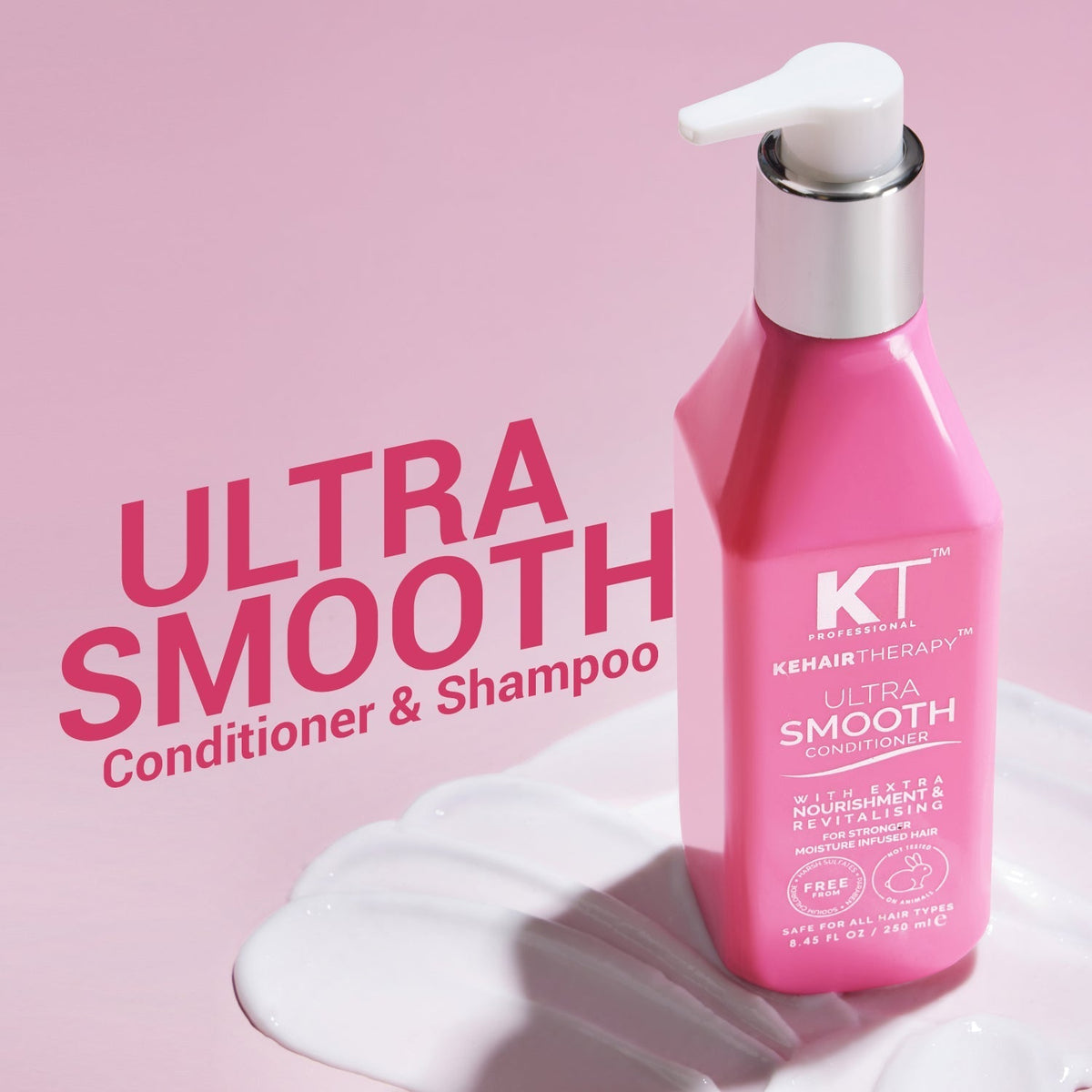 KT Professional Kehairtherapy's Sulfate-free Ultra Smooth Conditioner for Chemically Treated Hair , 250 ml - 6