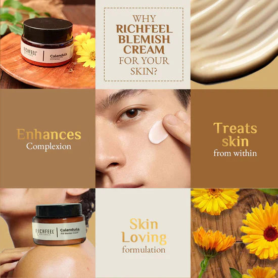 Richfeel Calendula Anti Blemish Cream 500gm - 4