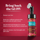 Olivia Youthful Glow Face Cleansing Foam with Grapefruit Extract & Vitamin C - 4