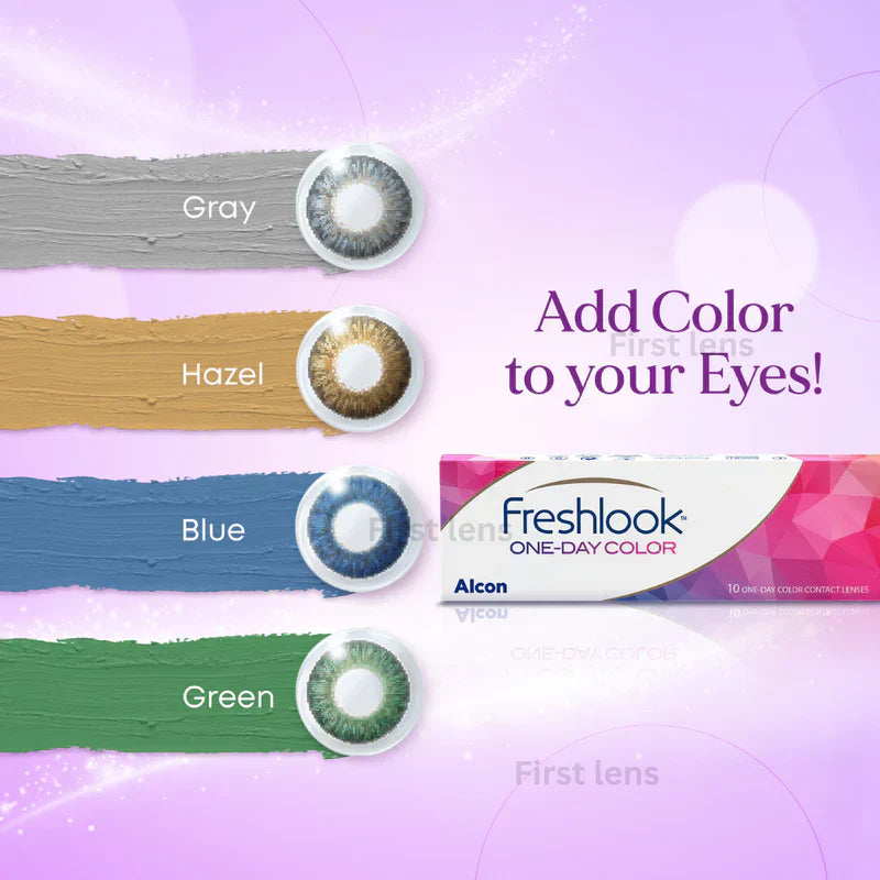 Alcon Freshlook One Day Colour Contact Lens in (Green  Blue Pure Hazel) - 4