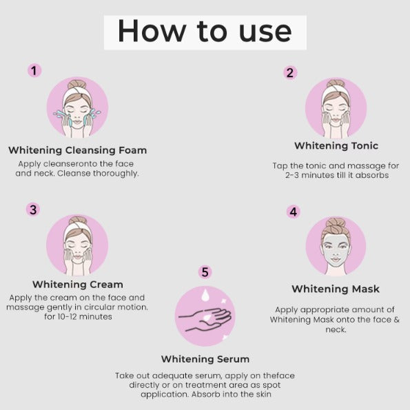 O3+ Tan-Pigmented Whitening Facial Kit - (5Pcs) - 5