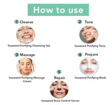 O3+ Seaweed Facial Kit For Blemish & Spots, Brightening Skin (100g+15ml) - 5
