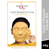 O3+ Plus Gold Infusion Facial Kit - Single Use Kit with Peel Off Mask (45gm+5ml) - 1