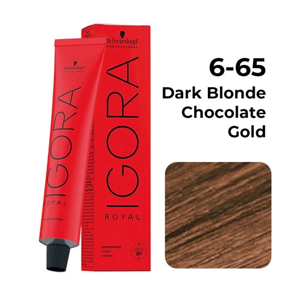 Schwarzkopf Professional Igora Royal Permanent Color Creme (6-65 Dark Blonde Chocolate Gold) - 1