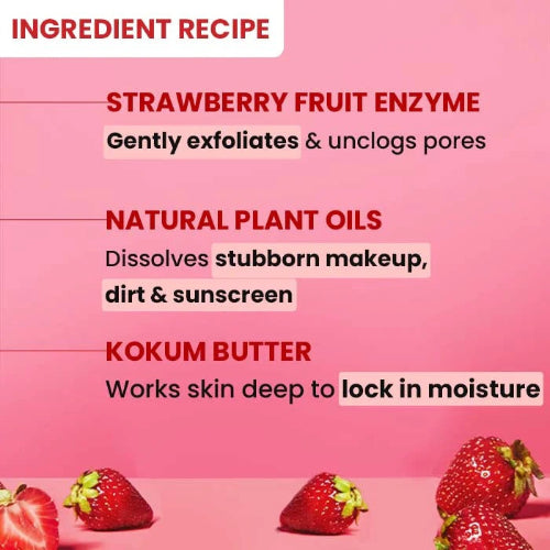 Dot & Key Strawberry Dew Cleansing Balm – Dewy & Soft Skin - 4