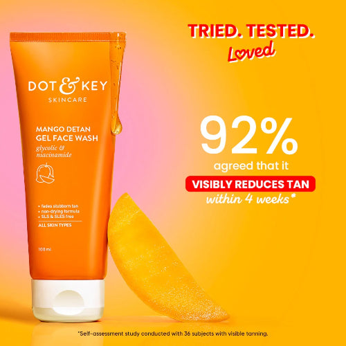 Dot & Key Mango Detan Gel Face Wash – Brightening & Refreshing - 5