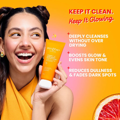 Dot & Key Vitamin C + E Gel Face Wash – Radiant Glow - 5