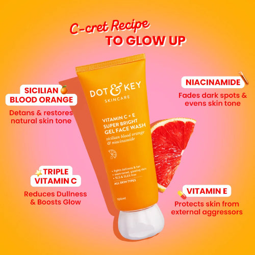 Dot & Key Vitamin C + E Gel Face Wash – Radiant Glow - 6