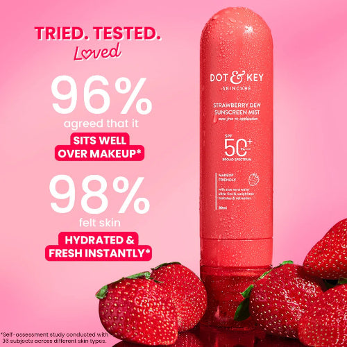Dot & Key Strawberry Dew Sunscreen Face Mist SPF 50+ PA+++ - 7