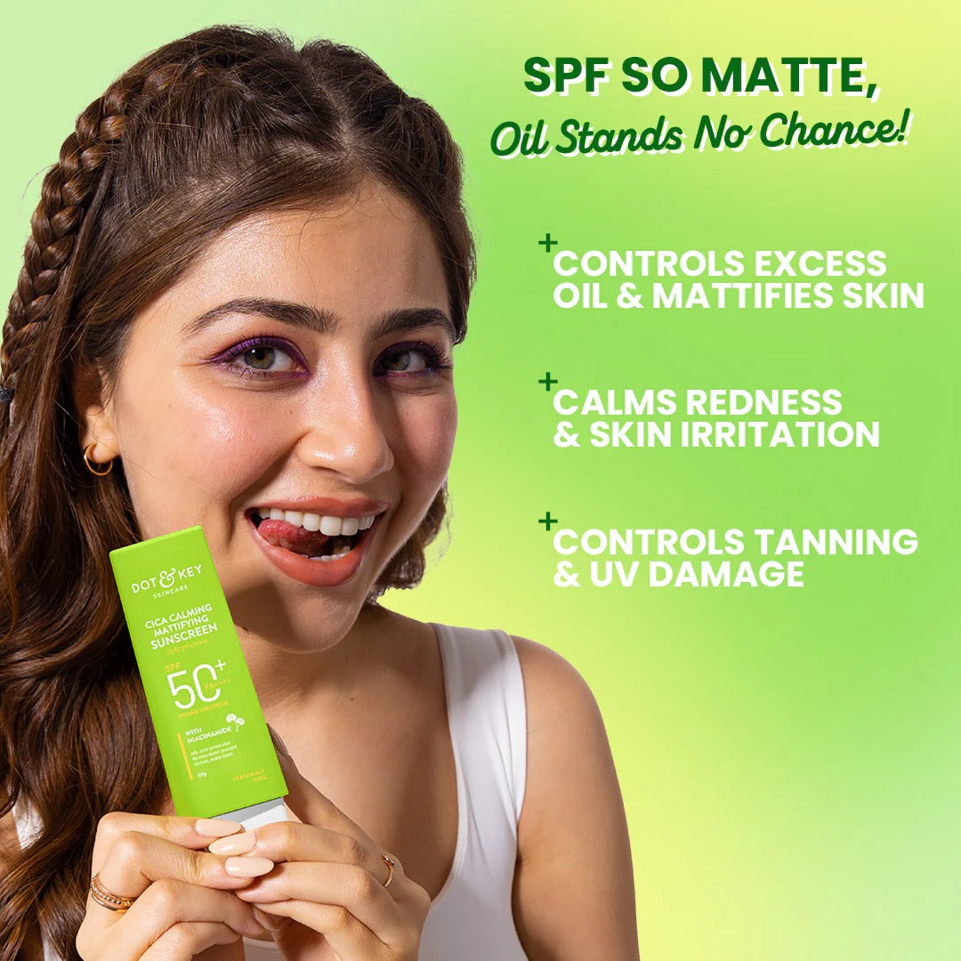 Dot & Key Cica + Niacinamide Matte Sunscreen SPF 50+ PA++++ - 5