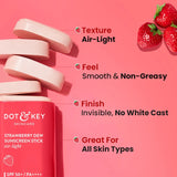 Dot & Key Strawberry Dew Sunscreen Stick SPF 50+ PA++++ - 6