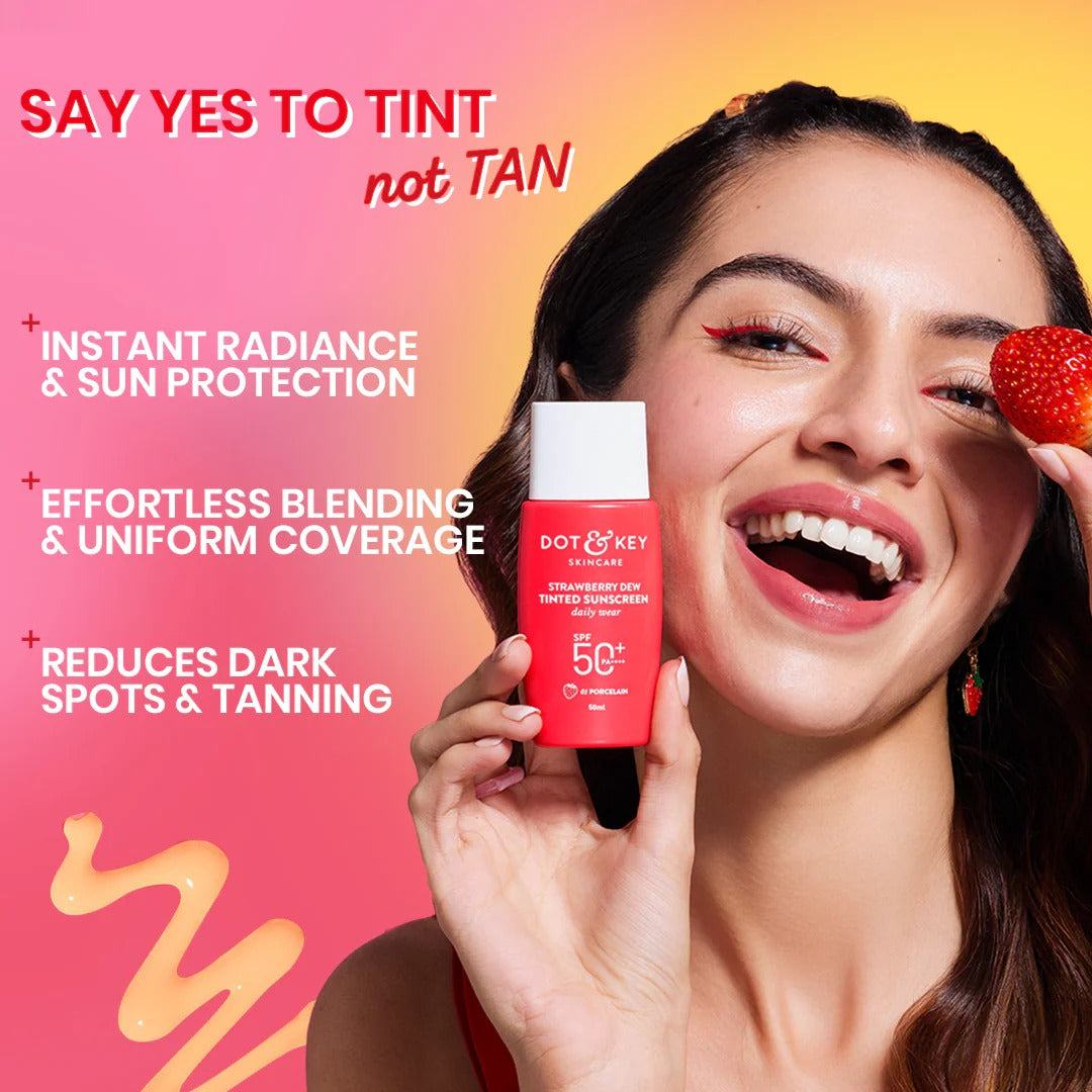 Dot & Key Strawberry Dew Tinted Sunscreen SPF 50+ PA++++ - 6