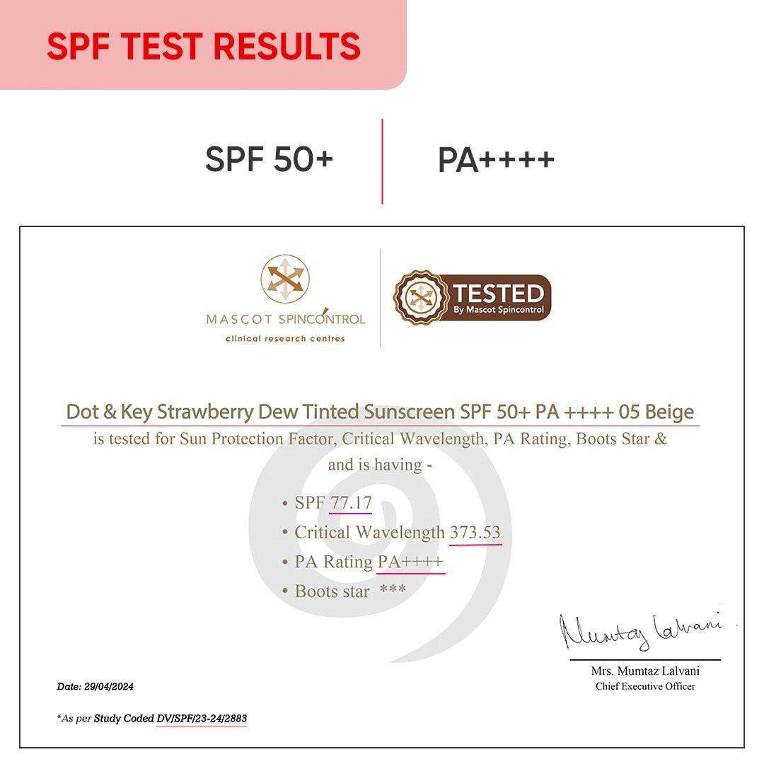 Dot & Key Strawberry Dew Tinted Sunscreen SPF 50+ PA++++ - 11
