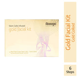Raaga Professional Stem Cells Infused Gold Facial Kit – 6 Step Advanced Brightening Facial with Colloidal Gold & Red Flash Grape Stem Cells | Reduces Pigmentation & Boosts Radiance – 61 gm - 2