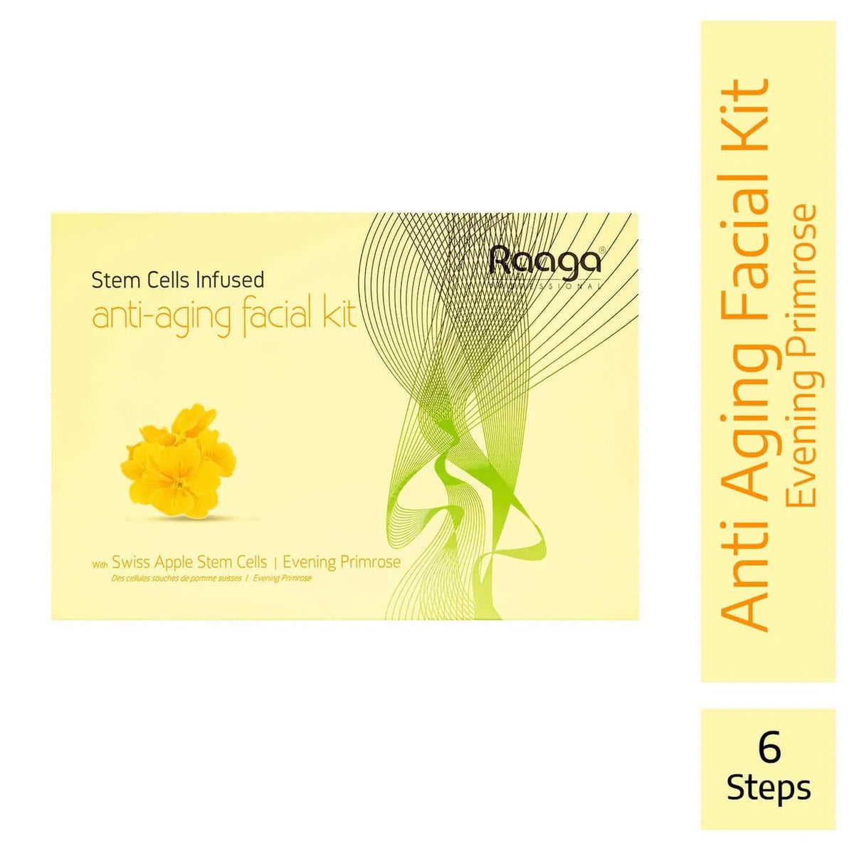 Raaga Professional Anti-Aging Stem Cells Facial Kit – 6 Step Complete Skincare with Evening Primrose & Swiss Apple Stem Cells | Restores Youthful Radiance – 61 gm - 2