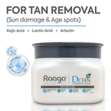 Raaga Professional De-Tan Pack | Tan Removal Cream with Kojic Acid & Milk (500gm) - 1