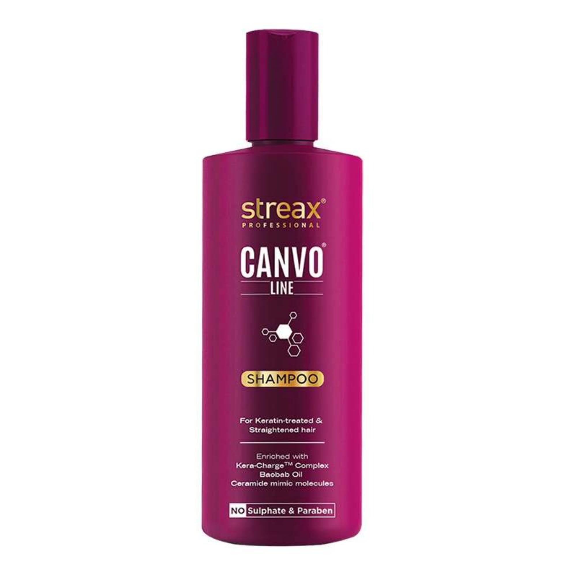 Streax Professional Canvoline Straightening Post Care Shampoo – 300ml - 1