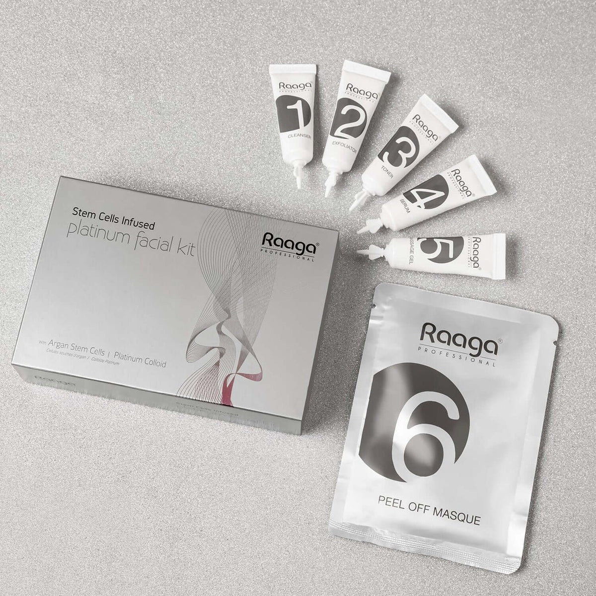 Raaga Professional Stem Cells Infused Platinum 6 Step Facial Kit – 61g - 7