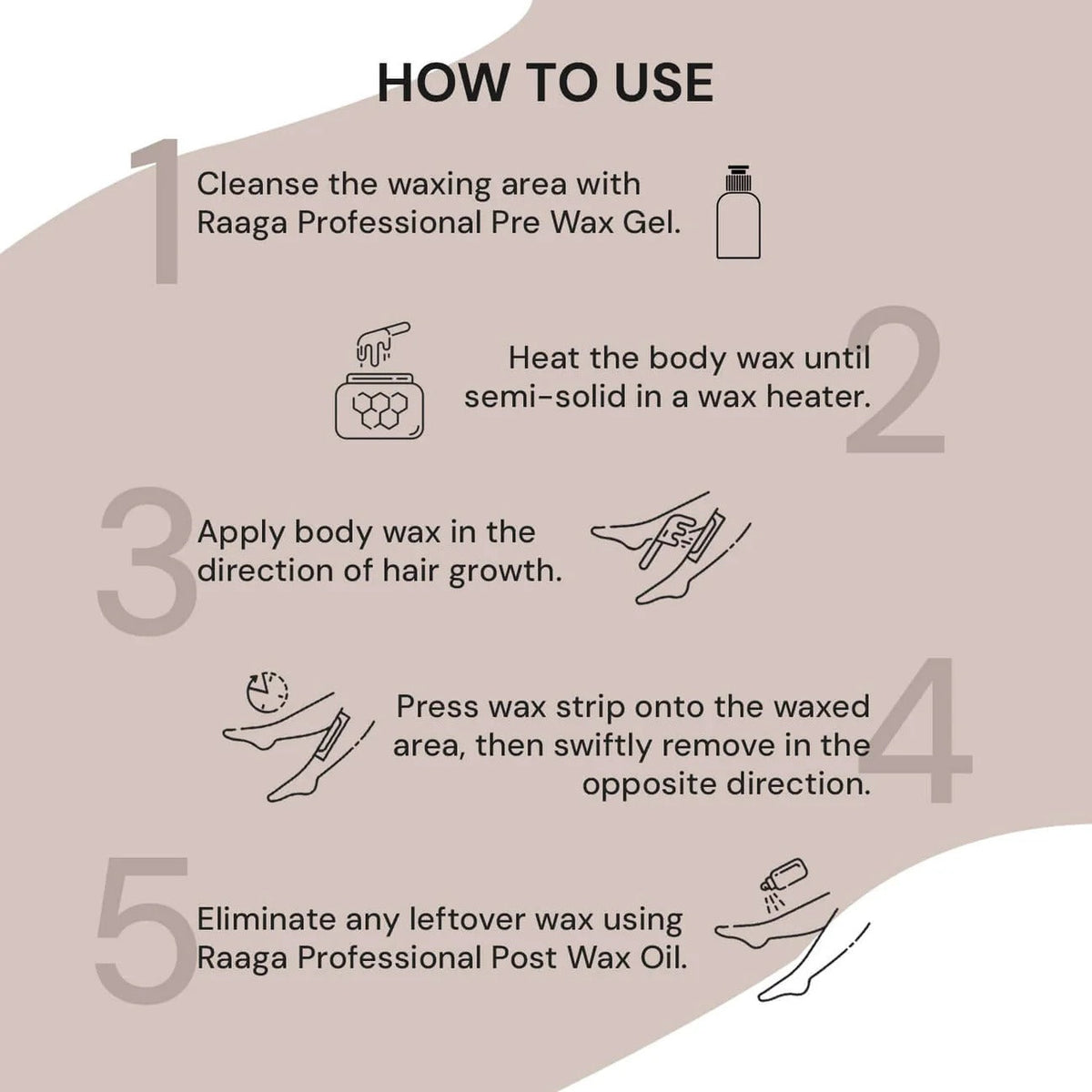 Raaga Professional White Chocolate Liposoluble Body Wax – 800ml - 6