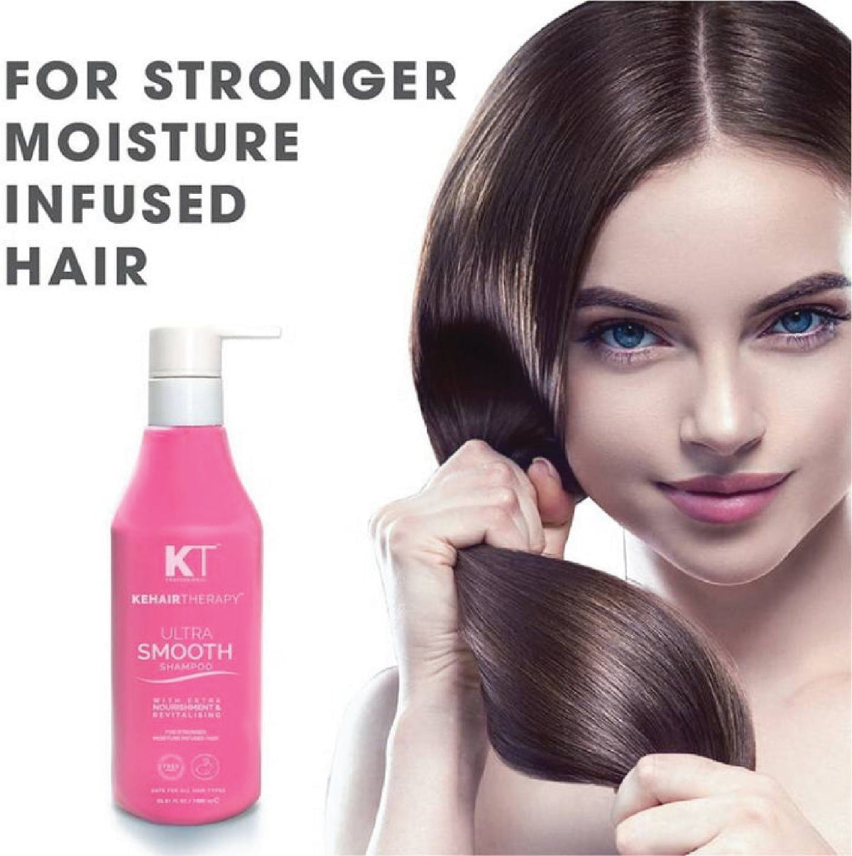 Kt Professional Kehairtherapy Sulfate-Free Ultra Smooth Shampoo 1000 ML - 3