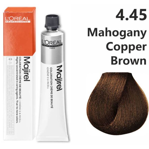 L'oreal Professionnel Paris Majirel - 4.45 (Mahogany Copper Brown) - 1