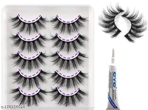 MARY JOK 3D FAUX MINK Multi-Dimensional Lashes 5 Pair Pack #2 - 3