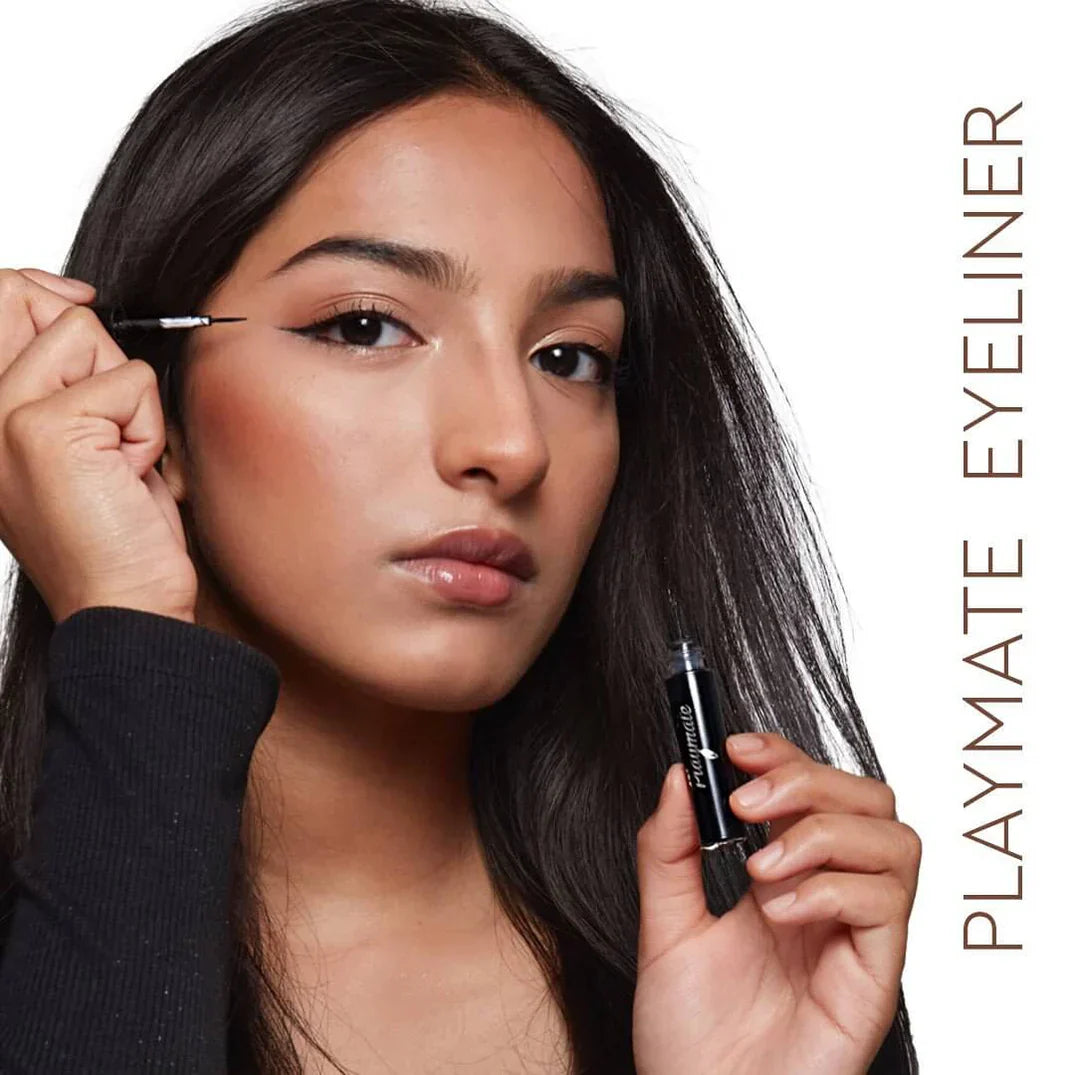 CP2 Playmate Eyeliner Matte Colours (ROYAL WHITE 02),(DENIM BLUE 03),(BAKED BROWN 04) - 7