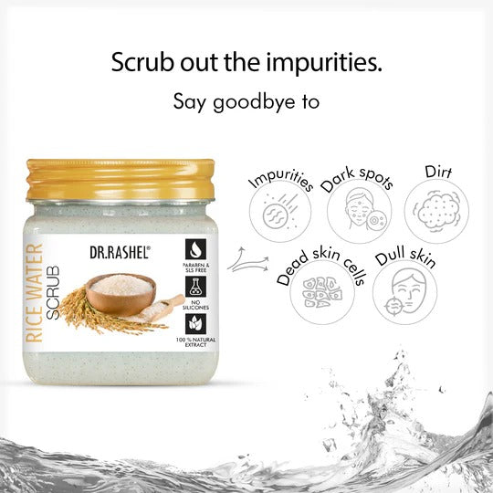 DR.RASHEL Rice Water Face & Body Scrub - 3